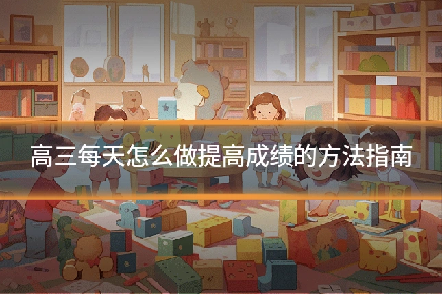 高三每天怎么做提高成绩的方法指南