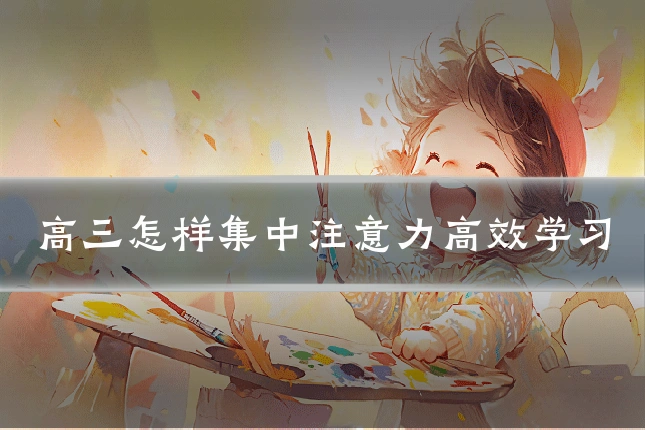 高三怎样集中注意力高效学习