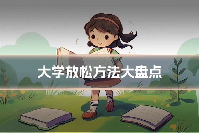 大学放松方法大盘点