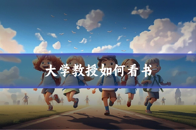 大学教授如何看书