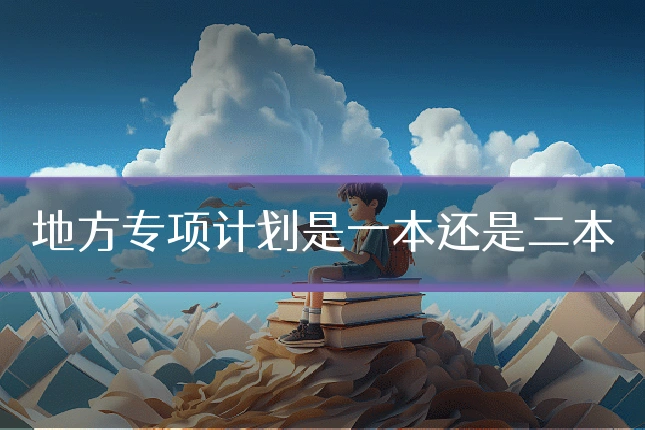 地方专项计划是一本还是二本