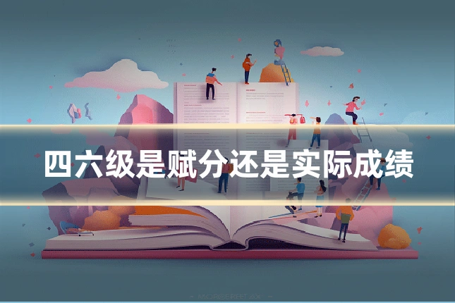 四六级是赋分还是实际成绩