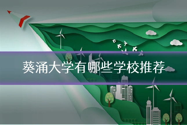 葵涌大学有哪些学校推荐