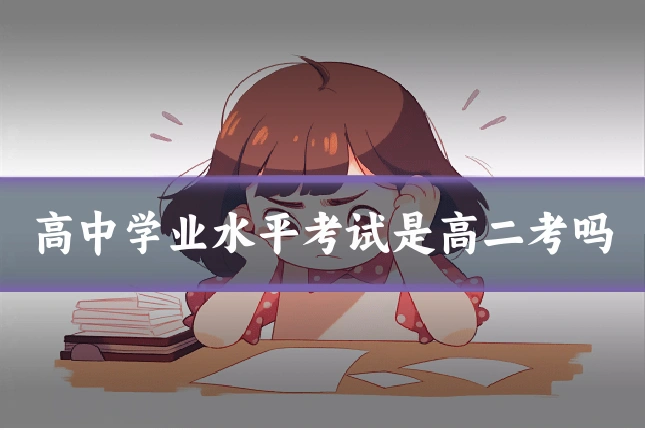 高中学业水平考试是高二考吗