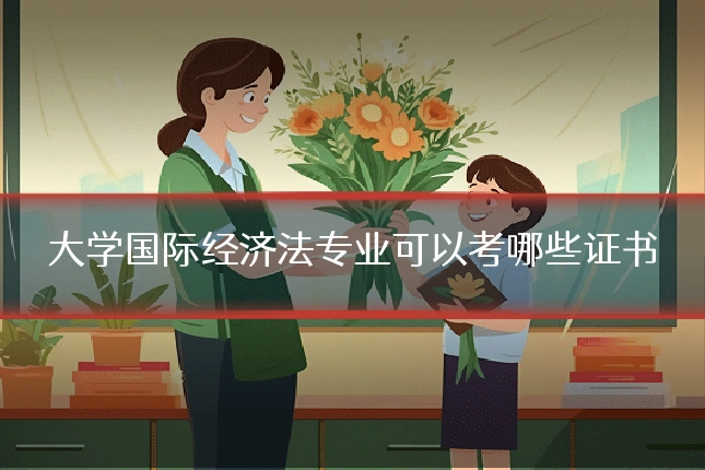 大学国际经济法专业可以考哪些证书