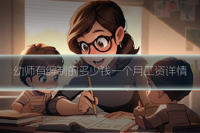 幼师有编制的多少钱一个月工资详情