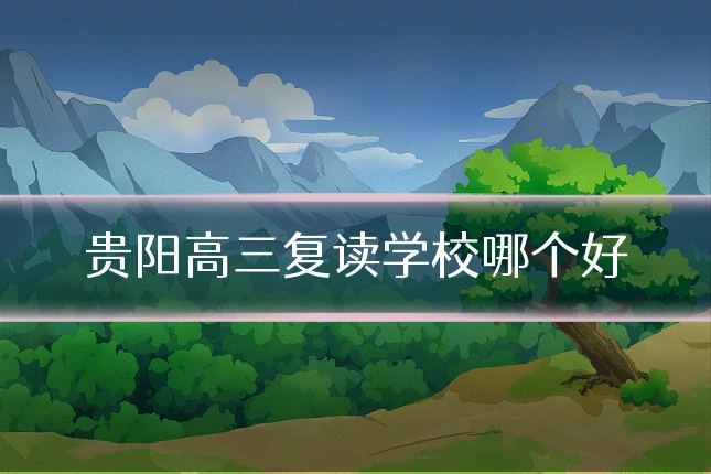 贵阳高三复读学校哪个好