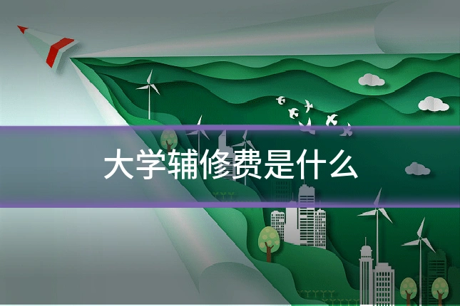 大学辅修费是什么