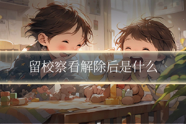 留校察看解除后是什么