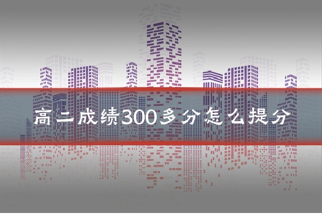 高二成绩300多分怎么提分