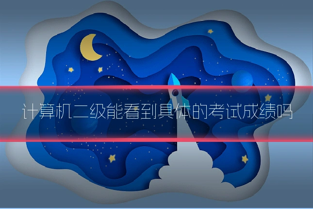 计算机二级能看到具体的考试成绩吗