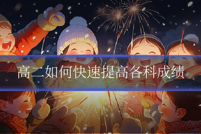 高二如何快速提高各科成绩