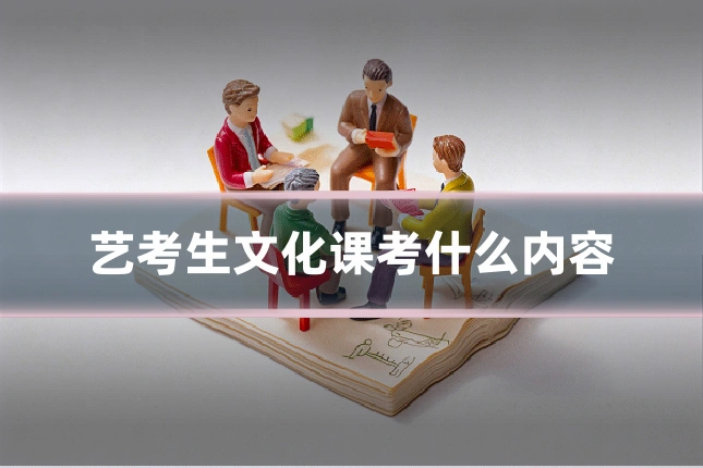 艺考生文化课考什么内容
