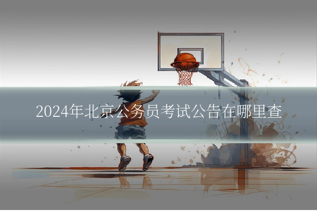 2024年北京公务员考试公告在哪里查