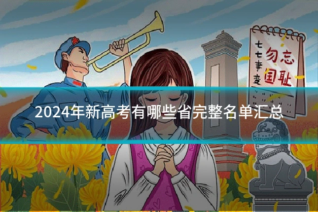 2024年新高考有哪些省完整名单汇总