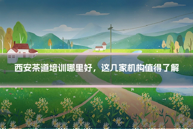 西安茶道培训哪里好，这几家机构值得了解