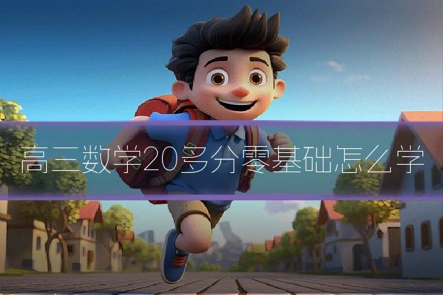 高三数学20多分零基础怎么学