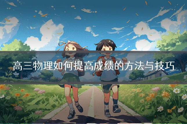 高三物理如何提高成绩的方法与技巧