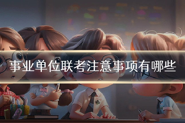 事业单位联考注意事项有哪些