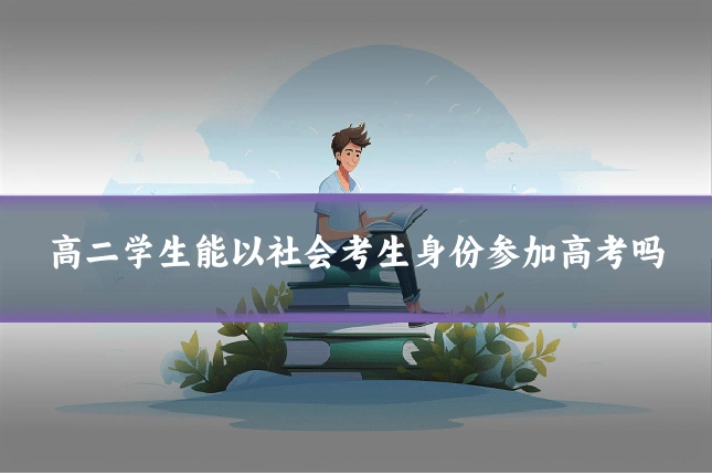 高二学生能以社会考生身份参加高考吗