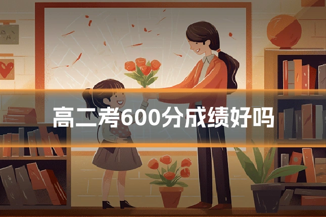高二考600分成绩好吗