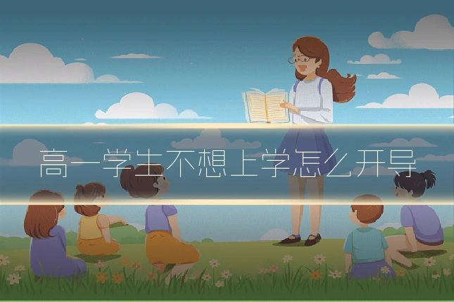 高一学生不想上学怎么开导