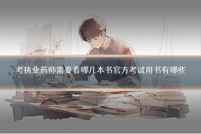 考执业药师需要看哪几本书官方考试用书有哪些