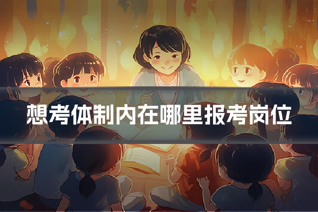 想考体制内在哪里报考岗位