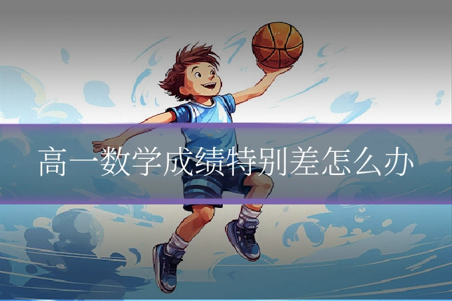 高一数学成绩特别差怎么办