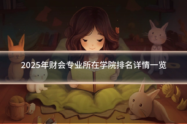 2025年财会专业所在学院排名详情一览