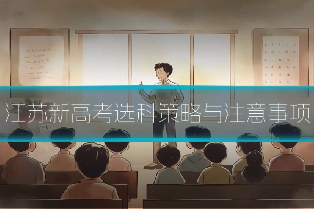 江苏新高考选科策略与注意事项