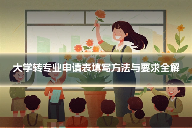 大学转专业申请表填写方法与要求全解