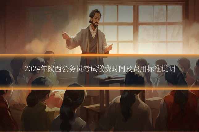 2024年陕西公务员考试缴费时间及费用标准说明