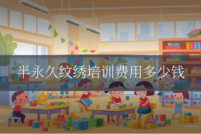 半永久纹绣培训费用多少钱