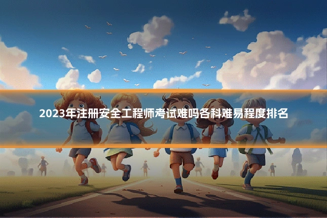 2023年注册安全工程师考试难吗各科难易程度排名