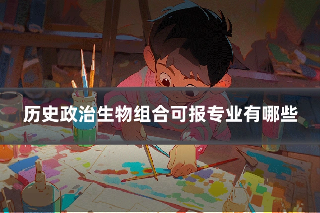 历史政治生物组合可报专业有哪些