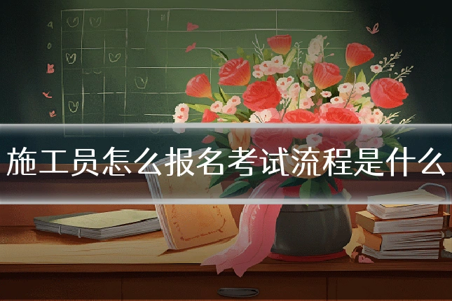 施工员怎么报名考试流程是什么