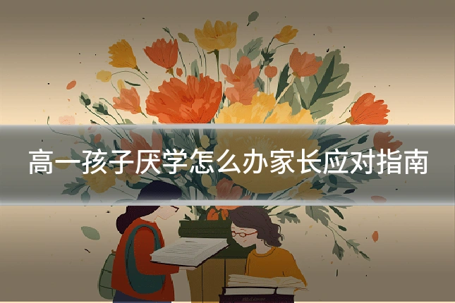 高一孩子厌学怎么办家长应对指南