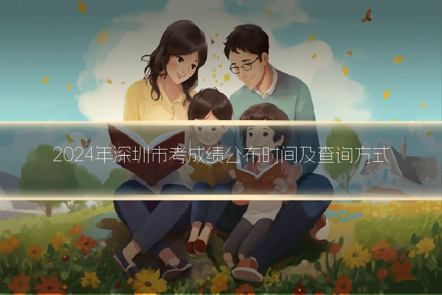 2024年深圳市考成绩公布时间及查询方式