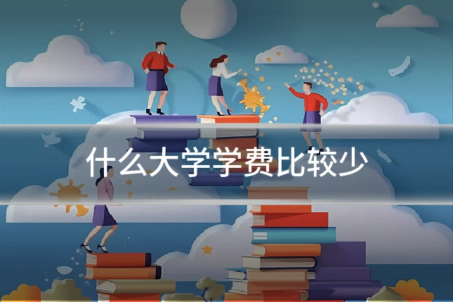 什么大学学费比较少