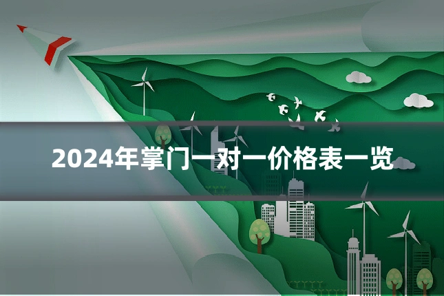 2024年掌门一对一价格表一览