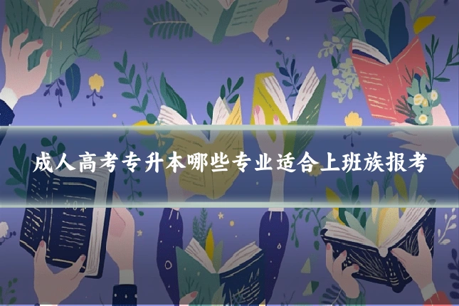 成人高考专升本哪些专业适合上班族报考