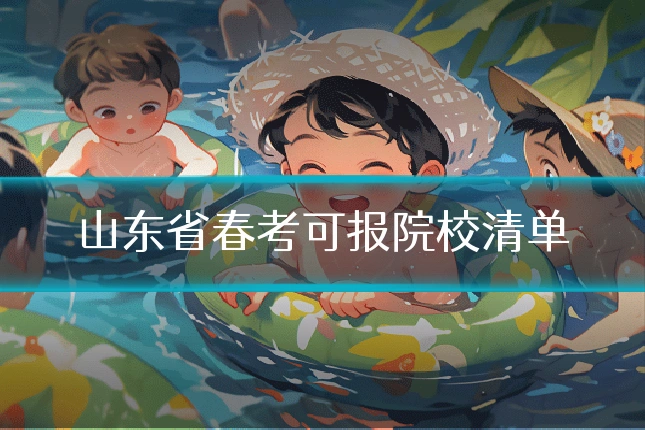 山东省春考可报院校清单
