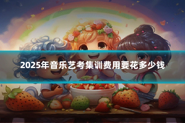 2025年音乐艺考集训费用要花多少钱