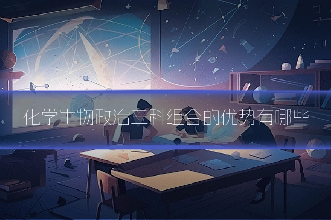 化学生物政治三科组合的优势有哪些