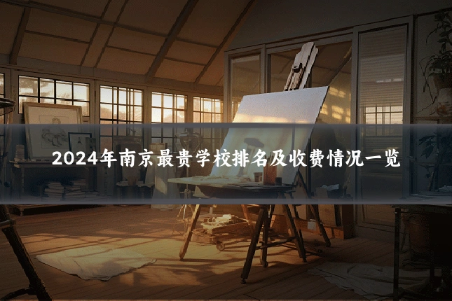 2024年南京最贵学校排名及收费情况一览