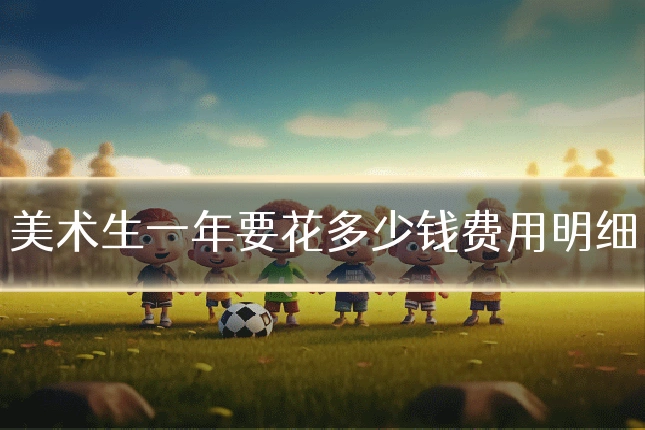 美术生一年要花多少钱费用明细