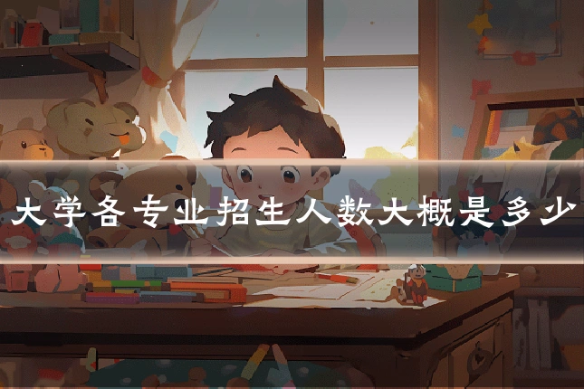 大学各专业招生人数大概是多少