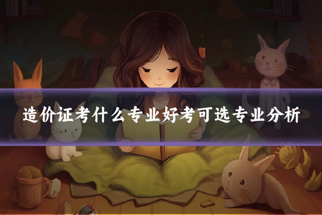 造价证考什么专业好考可选专业分析