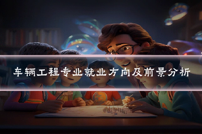 车辆工程专业就业方向及前景分析